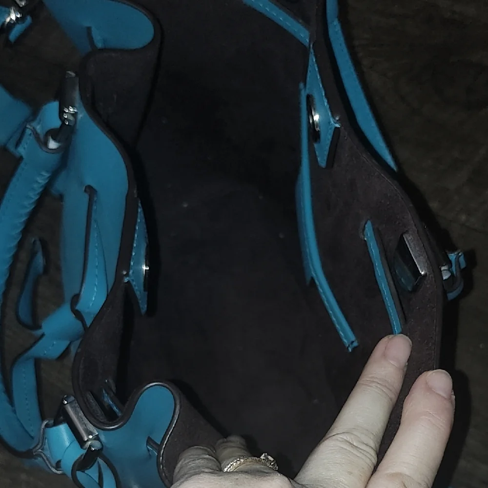 Michael Kors Turquoise Tote Bag - Picture 2 of 4